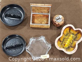 MaxSold Auction: Ashtray, Decorative Box & Table Lighter with Italy/USA Markings - Brighton (Ontario, Canada) SELLER MANAGED Estate Sale Online Auction - Drewery Street