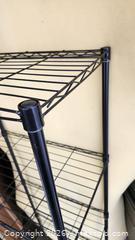 MaxSold Auction: Black Metal 4-Shelf Wire Shelving Unit, Adjustable - Brighton (Ontario, Canada) SELLER MANAGED Estate Sale Online Auction - Drewery Street