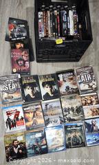 MaxSold Auction: Blu-ray + DVD Combo Lot (16–30) with Plastic Milk Crate - Brighton (Ontario, Canada) SELLER MANAGED Estate Sale Online Auction - Drewery Street