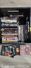 MaxSold Auction: Blu-ray + DVD Combo Lot (16–30) with Plastic Milk Crate - Brighton (Ontario, Canada) SELLER MANAGED Estate Sale Online Auction - Drewery Street