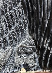 MaxSold Auction: Carved bird sculpture, children figurine, etched glass & paperweight - Brighton (Ontario, Canada) SELLER MANAGED Estate Sale Online Auction - Drewery Street