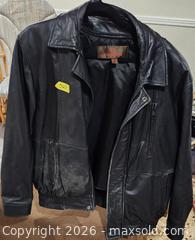 MaxSold Auction: Danier Black Genuine Leather Jacket - Men's UK 40 / EU 50 - Brighton (Ontario, Canada) SELLER MANAGED Estate Sale Online Auction - Drewery Street