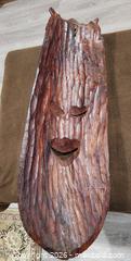 MaxSold Auction: Hand-Carved Wooden Wall Mask, 30–35 in - Brighton (Ontario, Canada) SELLER MANAGED Estate Sale Online Auction - Drewery Street