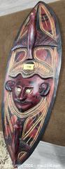 MaxSold Auction: Hand-Carved Wooden Wall Mask Decorative Carving 30–36 in - Brighton (Ontario, Canada) SELLER MANAGED Estate Sale Online Auction - Drewery Street