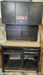 MaxSold Auction: International Metal Workbench with Upper Lockable Cabinets - Brighton (Ontario, Canada) SELLER MANAGED Estate Sale Online Auction - Drewery Street