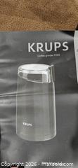 MaxSold Auction: Krups F203 Coffee Grinder - Black - Brighton (Ontario, Canada) SELLER MANAGED Estate Sale Online Auction - Drewery Street