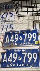MaxSold Auction: Lot of 8+ License Plates with Metal Basket — Ontario & NWT - Brighton (Ontario, Canada) SELLER MANAGED Estate Sale Online Auction - Drewery Street