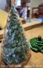 MaxSold Auction: Medium Ceramic Light-Up Christmas Tree with Assorted CDs & Cases - Brighton (Ontario, Canada) SELLER MANAGED Estate Sale Online Auction - Drewery Street