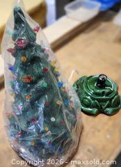 MaxSold Auction: Medium Ceramic Light-Up Christmas Tree with Assorted CDs & Cases - Brighton (Ontario, Canada) SELLER MANAGED Estate Sale Online Auction - Drewery Street