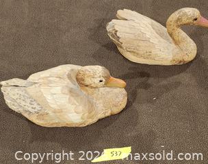 MaxSold Auction: Pair of Decorative Bamboo Overlay Folk Carved Ducks - Brighton (Ontario, Canada) SELLER MANAGED Estate Sale Online Auction - Drewery Street