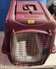 MaxSold Auction: Petmate Medium Pet Carrier Kennel in Burgundy/Maroon - Brighton (Ontario, Canada) SELLER MANAGED Estate Sale Online Auction - Drewery Street