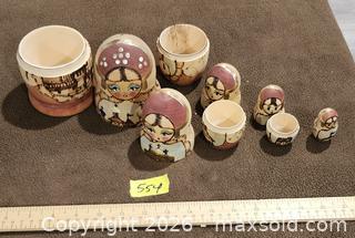 MaxSold Auction: Signed Wood Matryoshka Nesting Doll - Brighton (Ontario, Canada) SELLER MANAGED Estate Sale Online Auction - Drewery Street