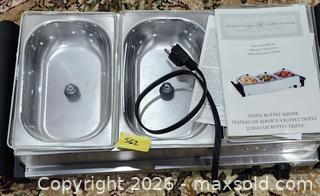 MaxSold Auction: Triple Buffet Server - Electric - Brighton (Ontario, Canada) SELLER MANAGED Estate Sale Online Auction - Drewery Street