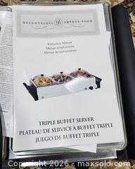 MaxSold Auction: Triple Buffet Server - Electric - Brighton (Ontario, Canada) SELLER MANAGED Estate Sale Online Auction - Drewery Street