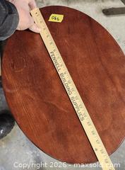 MaxSold Auction: Veneer Pedestal Side/Accent Table, ~18" Top - Brighton (Ontario, Canada) SELLER MANAGED Estate Sale Online Auction - Drewery Street