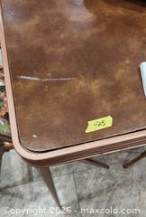 MaxSold Auction: Vintage Folding Card Table with 4 Metal Vinyl Folding Chairs - Brighton (Ontario, Canada) SELLER MANAGED Estate Sale Online Auction - Drewery Street