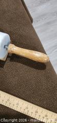 MaxSold Auction: White Veined Marble Rolling Pin with Wooden Handles - Brighton (Ontario, Canada) SELLER MANAGED Estate Sale Online Auction - Drewery Street