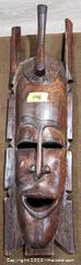 MaxSold Auction: Wooden Wall Mask, 24–26 in Length - Brighton (Ontario, Canada) SELLER MANAGED Estate Sale Online Auction - Drewery Street