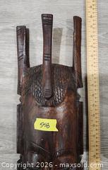MaxSold Auction: Wooden Wall Mask, 24–26 in Length - Brighton (Ontario, Canada) SELLER MANAGED Estate Sale Online Auction - Drewery Street
