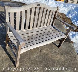 MaxSold Auction: Berkeley Forge & Foundry Wooden Bench  - East Cocalico Township (Pennsylvania, USA) SELLER MANAGED Downsizing Online Auction - Stevens Road