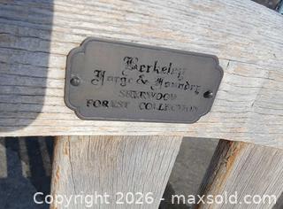 MaxSold Auction: Berkeley Forge & Foundry Wooden Bench  - East Cocalico Township (Pennsylvania, USA) SELLER MANAGED Downsizing Online Auction - Stevens Road
