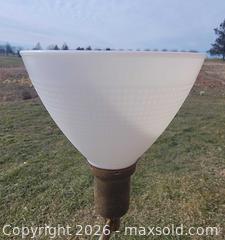 MaxSold Auction: Vintage Brass Floor Lamps w/ Milk Glass Shades - East Cocalico Township (Pennsylvania, USA) SELLER MANAGED Downsizing Online Auction - Stevens Road