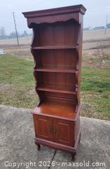 MaxSold Auction: Vintage Wooden Step-Back Cupboard w/ Hutch Top and Cabinet Storage - East Cocalico Township (Pennsylvania, USA) SELLER MANAGED Downsizing Online Auction - Stevens Road
