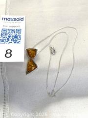 MaxSold Auction: 925 Sterling Silver BALTIC AMBER PENDANT   - Shelburne (Ontario, Canada) SELLER MANAGED Downsizing Online Auction - Main Street East
