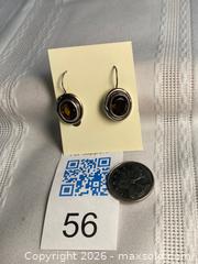 MaxSold Auction: 925 Sterling Silver FACETED SMOKY QUARTZ Earrings   - Shelburne (Ontario, Canada) SELLER MANAGED Downsizing Online Auction - Main Street East