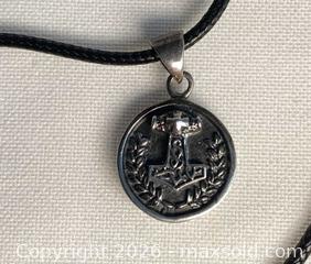 MaxSold Auction: 925 Sterling Silver HAMMER OF THOR Pendant Necklace - Shelburne (Ontario, Canada) SELLER MANAGED Downsizing Online Auction - Main Street East