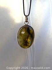 MaxSold Auction: 925 Sterling Silver LABRADORITE Large Pendant  - Shelburne (Ontario, Canada) SELLER MANAGED Downsizing Online Auction - Main Street East