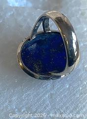 MaxSold Auction: 925 Sterling Silver LAPIS LAZULI Ring Size 7   - Shelburne (Ontario, Canada) SELLER MANAGED Downsizing Online Auction - Main Street East