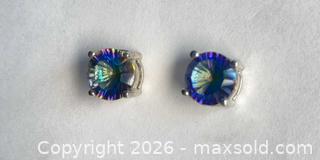 MaxSold Auction: 925 Sterling Silver PEACOCK CRYSTAL STUD Earrings  - Shelburne (Ontario, Canada) SELLER MANAGED Downsizing Online Auction - Main Street East