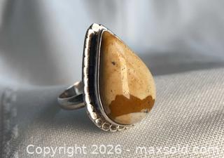 MaxSold Auction: 925 Sterling Silver PICTURE JASPER RING Size 9  - Shelburne (Ontario, Canada) SELLER MANAGED Downsizing Online Auction - Main Street East