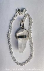 MaxSold Auction: 925 Sterling Silver QUARTZ CRYSTAL Necklace   - Shelburne (Ontario, Canada) SELLER MANAGED Downsizing Online Auction - Main Street East