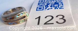 MaxSold Auction: 925 Sterling Silver with MOTHER OF PEARL Inset Size 7 - Shelburne (Ontario, Canada) SELLER MANAGED Downsizing Online Auction - Main Street East