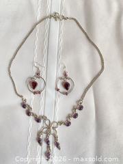 MaxSold Auction: Sterling Silver NECKLACE/EARRING Set   - Shelburne (Ontario, Canada) SELLER MANAGED Downsizing Online Auction - Main Street East