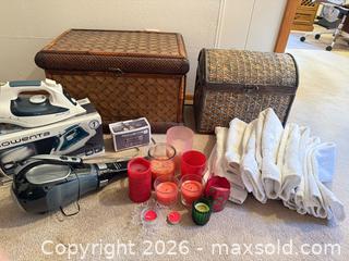 MaxSold Auction: 2 Wicker Trunks, Rowenta Iron, Black & Decker Vacuum & Home Items - Denver (Colorado, USA) SELLER MANAGED Estate Sale Online Auction - Greenwood Court