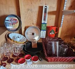 MaxSold Auction: Cooking & Serveware Lot: Cast Iron, Bakeware, Glasses, Baskets - Denver (Colorado, USA) SELLER MANAGED Estate Sale Online Auction - Greenwood Court