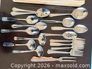 MaxSold Auction: International Stainless Steel Mixed-Pattern Flatware Set and Additional Serving Spoons etc - Denver (Colorado, USA) SELLER MANAGED Estate Sale Online Auction - Greenwood Court