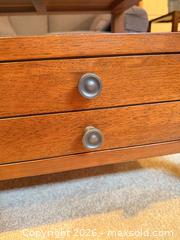 MaxSold Auction: Mission Style Cherry Wood Coffee Table - Denver (Colorado, USA) SELLER MANAGED Estate Sale Online Auction - Greenwood Court