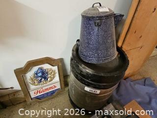 MaxSold Auction: Mixed Household Lot: Aquarium, Lumber, Small Keg, Hamm's Sign - Denver (Colorado, USA) SELLER MANAGED Estate Sale Online Auction - Greenwood Court