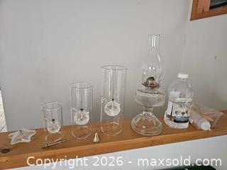 MaxSold Auction: Oil Lamp Trio, Starfish, and Vintage Oil Lamp, Oil and Brass Snuffer - Denver (Colorado, USA) SELLER MANAGED Estate Sale Online Auction - Greenwood Court