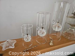 MaxSold Auction: Oil Lamp Trio, Starfish, and Vintage Oil Lamp, Oil and Brass Snuffer - Denver (Colorado, USA) SELLER MANAGED Estate Sale Online Auction - Greenwood Court