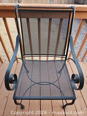 MaxSold Auction: Pair of Black Metal Outdoor Patio Chairs - Denver (Colorado, USA) SELLER MANAGED Estate Sale Online Auction - Greenwood Court