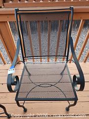 MaxSold Auction: Pair of Black Metal Outdoor Patio Chairs - Denver (Colorado, USA) SELLER MANAGED Estate Sale Online Auction - Greenwood Court