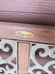 MaxSold Auction: Regalia 3-Seater Outdoor Bench with Cast Iron Frame and Wood Slats - Denver (Colorado, USA) SELLER MANAGED Estate Sale Online Auction - Greenwood Court