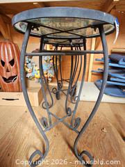 MaxSold Auction: Set of 3 Mosaic Ceramic Tile Top Side/Plant Accent Tables - Denver (Colorado, USA) SELLER MANAGED Estate Sale Online Auction - Greenwood Court