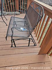 MaxSold Auction: Wrought Iron Black 2-Person Glider Bench - Denver (Colorado, USA) SELLER MANAGED Estate Sale Online Auction - Greenwood Court