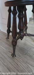 MaxSold Auction: Antique Victorian Dark Brown Wood & Metal Stool with Casters - Burlington (Ontario, Canada) SELLER MANAGED Estate Sale Online Auction - Cloverleaf Drive
